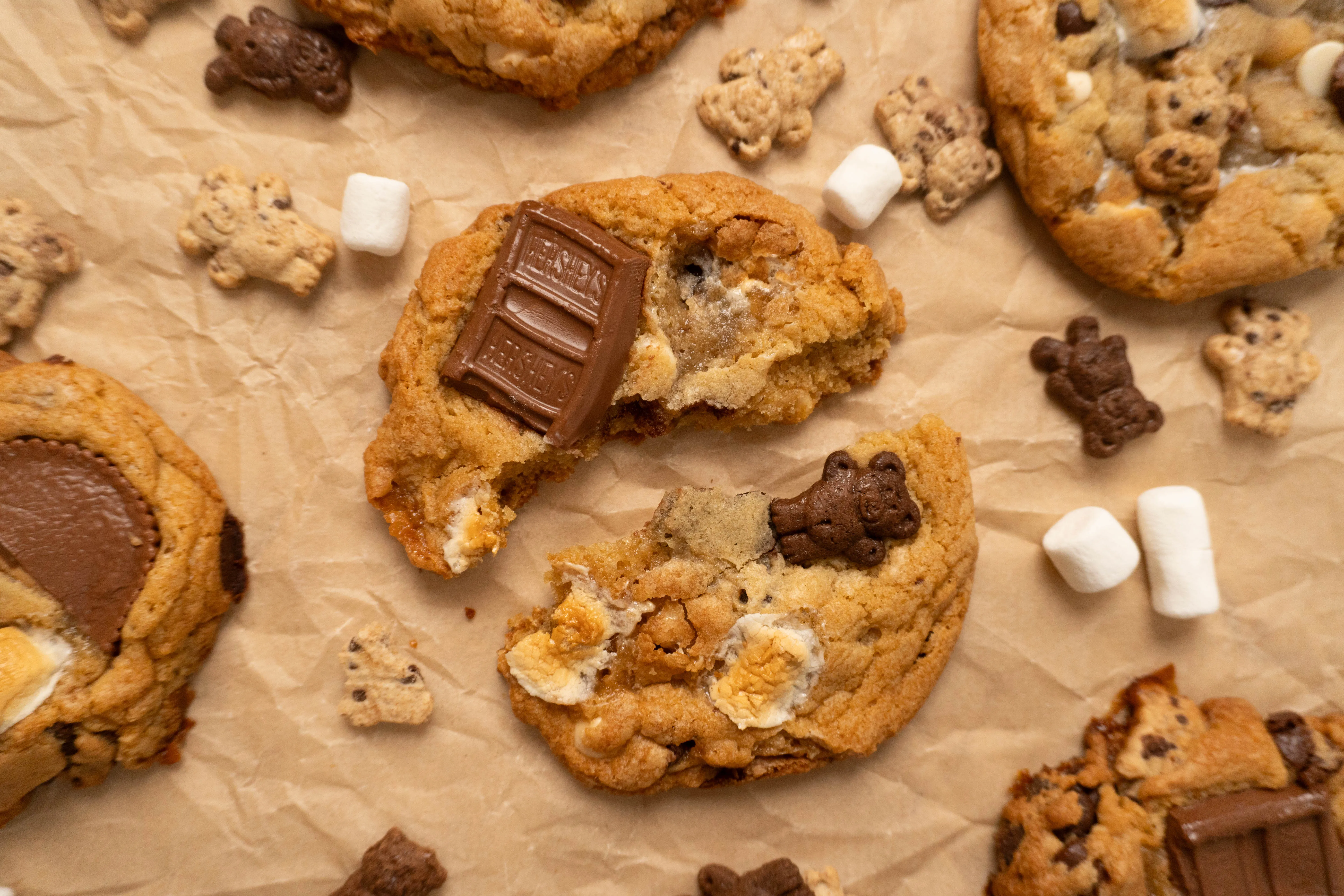 Campfire S'mores Cookies